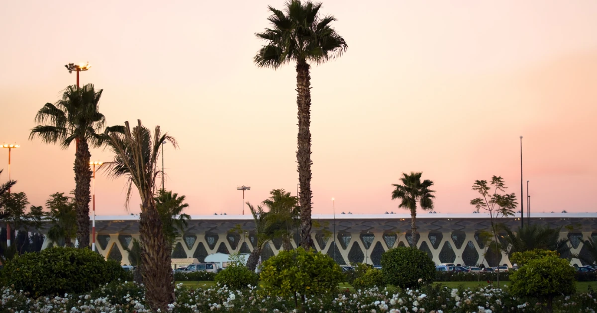 marrakech menara airport outside